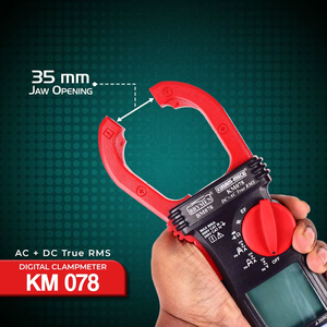 Pince ampèremétrique numérique AC+DC True RMS avec mode VFD, détection EF et fonction Amptip pour une mesure précise des courants faibles - Product Image 3