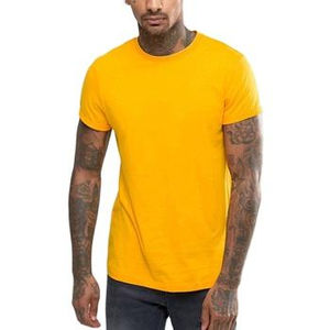 T-shirt pour homme en coton mélangé à col en V surdimensionné avec élastique, élégant, décontracté, pour l'été, pour la musculation - Product Image 5