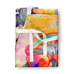 Schnauzer Hippie Dawg Unisex Large Multicolor <b>Apron</b> for <b>Kitchen</b> Cooking Baking Crafts Gardening-Adult <b>Women</b> and Men - Product Image 3