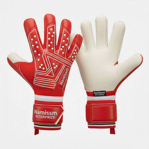 Namissm Interprize Export USA And Australia Football Goalkeeper Gloves With Hybrid Negative Cut And Deep Embossed Palm Grip - Product Image 1