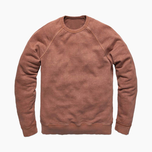 Sudadera de Felpa de Algodón para Hombre, Corte Regular, Cuello Redondo, Logotipo Personalizado Bordado, Diseño Sólido, Prendas Ecológicas - Product Image 2
