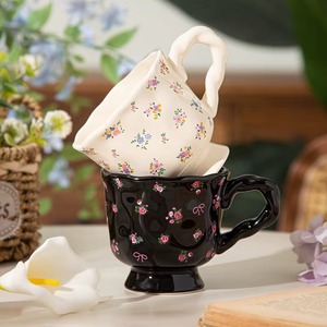 Taza de café de cerámica hermosa, apta para microondas y lavavajillas, para un uso diario conveniente. - Product Image 5
