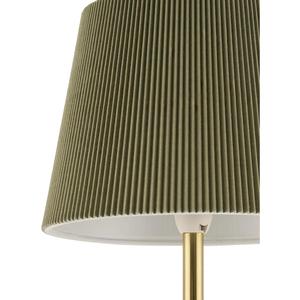 Lámpara de Mesa de Latón Dorado de Diseño con Base de Mármol y Pantalla de Tela para Decoración de Interiores - Product Image 4