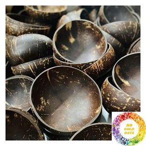 Cuencos de Coco Hechos a Mano, Cuencos de Coco Naturales Marrones para Decoración Rústica del Hogar, Artesanías para Decoración de Mesa, Productos de Proveedor Mayorista - Product Image 6