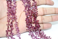 Cuentas de Granate Rodolita Natural, Piedra de Nacimiento de Enero, Corte Excelente, Forma Marquesa, Rojo, Alta Calidad, 5mm, para Fabricación de Joyas