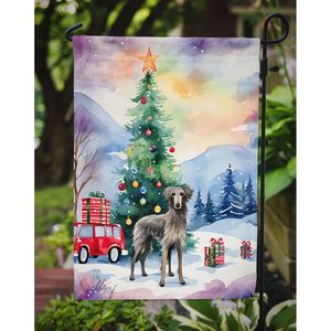 Écossais Deerhound Noël Jardin Drapeau Multicolore Décoratif Yard Drapeau Bannière pour Patio Oeuvre pour Lits De Fleurs Boîte Aux Lettres Décor - Product Image 3