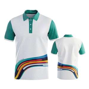 Wholesale Custom Design logo Polyester Sublimation Jersey for Kids <b>White</b> <b>Polo</b> Shirt Printed <b>White</b> for <b>Polo</b> Shirt - Product Image 2