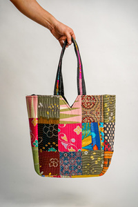 Bolso de Algodón Acolchado Hecho a Mano Directo de Fábrica, Bolso de Hombro Boho Multicolor Personalizado para Venta al por Menor, OEM, ODM - Product Image 3