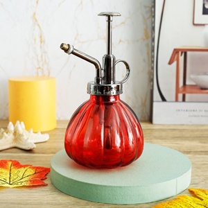 Pulvérisateur de brumisateur de plantes en verre rouge de qualité de luxe pour le jardinage intérieur de bureau à domicile pour l'arrosage succulent - Product Image 1