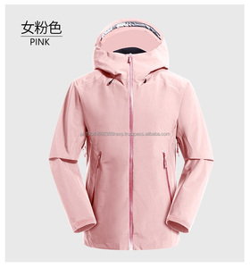 Sudaderas con capucha de un solo golpe ligeras para exteriores personalizadas, abrigos con cremallera, chaquetas a granel, chaqueta cortavientos de esquí para hombre, chaqueta forrada Unisex - Product Image 2