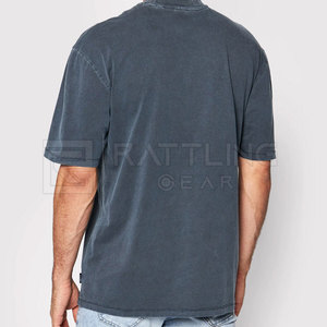 Camiseta elegante con hombros caídos para hombre 100% algodón mejor precio ropa de calle - Product Image 3