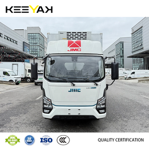 Ahorro de dinero JMC 4x2 Camión de carga LHD Camión eléctrico blanco Camión refrigerado móvil con refrigerador enfriador - Product Image 2