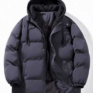 Doudoune pour homme sur mesure basée sur des échantillons - Col montant - Logo sur le devant - Chaude, imperméable, coupe-vent avec impression personnalisée - Product Image 3