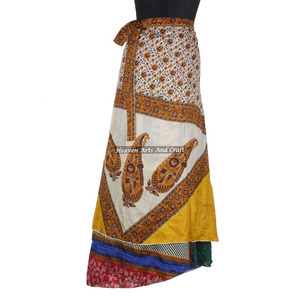 Faldas Largas de Seda con Diseños Variados y Elegantes, Estilo Bohemio, Multicolores, para el Verano, Cómodas, Estilo Hippie, Talla Única, Estilo Gitano - Product Image 1