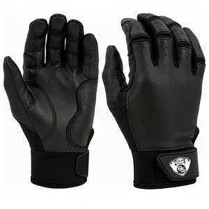 บริการ OEM รับผลิตถุงมือตีเบสบอลแบบข้อมือสั้น ระบายอากาศได้ดี ดีไซน์ใหม่ สีพื้น สำหรับขายออนไลน์ - Product Image 1