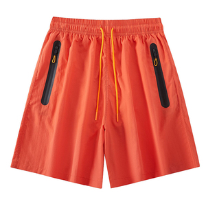 Quick Dry Casual Breathable 5 Inch Inseam Swim <b>Trunks</b> with Waterproof Zipper Pocket Elastic Waist Board Shorts for <b>Men</b> - Product Image 4