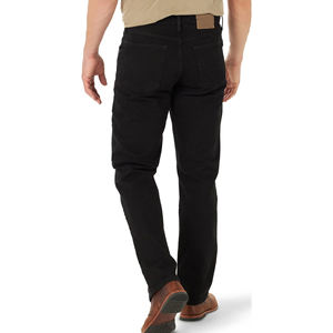 Jeans de Cintura Alta con Diseño de Barba Lavada y Efecto Desgastado, Estilo Urbano Personalizado, Algodón Grueso de 10-12oz, Jeans Holgados de Lujo para Hombre - Product Image 5