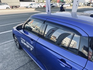 SWIFT 5dr Hatchback Injection <b>Window</b> Visor OEM Type Door Wind <b>Deflector</b> for <b>Car</b> <b>Window</b> 24~On Injection <b>Window</b> Visor Door Visor - Product Image 4