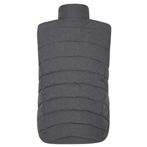 Chaleco acolchado impermeable con cuello levantado personalizado para mujer, informal, ligero, con cremallera, acolchado, prendas de vestir exteriores, chaleco, bordado de piel, decoración - Product Image 4