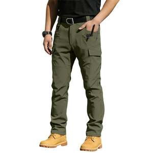 OEM Customized Men's Safety <b>Work</b> Pants Multi-Pockets Mechanic Cargo 100% Cotton Twill <b>Waterproof</b> Breathable Fluorescent - Product Image 3