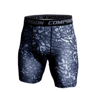 Shorts de sport pour hommes, élastiques, compressifs, respirants, à séchage rapide, pour la musculation, le fitness, les joggings décontractés - Product Image 1