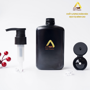 Flacon pompe personnalisé en plastique PET de 350ml pour lotion et gel douche Fournisseur d'emballage OEM du Vietnam - Product Image 2