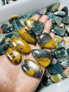 Ocean Jasper Cabochon อัญมณีหลวมกึ่งมีค่างานแฮนด์เมดผิวเรียบ - Product Image 4