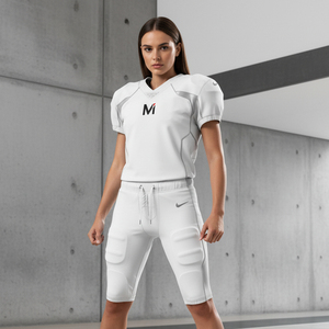 ชุดยูนิฟอร์มอเมริกันฟุตบอลแบบใหม่ ดีไซน์สั่งทำพิเศษ ชุดเสื้อทีมแบบซับลิเมชั่น วัสดุยืดหยุ่น ทนทาน เหมาะสำหรับการแข่งขัน - Product Image 6