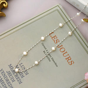 Collar de Perlas de Agua Dulce Wenchi Starry Sky, Diseño Versátil, Moderno, Sencillo y Atmosférico, Estilo Personalizado, Tendencia INS - Product Image 4