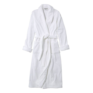 Albornoz de Baño de Alta Absorbencia y Secado Rápido, Suave y Cómodo, de Color Sólido, con Cuello en V Largo - Product Image 2