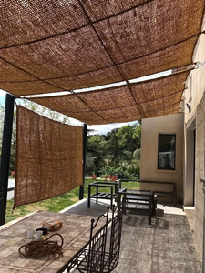 Voile d'ombrage en fibre de coco tissée de qualité supérieure / Taux d'ombrage de 80 % / Protection extérieure de Green Future Vietnam / Résistante aux UV et aux intempéries / Personnalisable - Product Image 1
