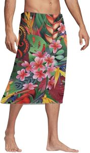 Pareo/Sarong de Playa para Hombre, de Secado Rápido, en Poliéster, para Usar sobre Trajes de Baño - Product Image 1