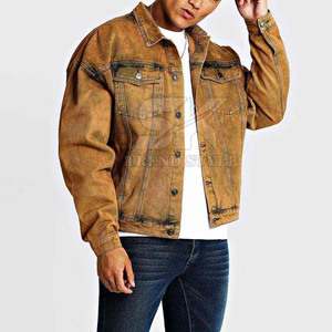 Chaqueta de invierno para hombre hecha de algodón con logotipo personalizado al por mayor, transpirable, para uso en exteriores, chaqueta de mezclilla para hombre para venta en línea. - Product Image 5