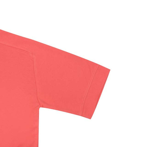 T-shirt pour homme en corail à col rond et manches courtes, coupe classique, couleur unie, tricoté, style décontracté - Product Image 6