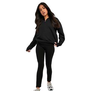 Survêtements pour femmes de haute qualité, prix d'usine en gros, vêtements d'hiver, streetwear, design de col, coupe ajustée - Product Image 1