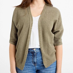 Premium V-Neck Button Up Silk Blend Knit Breathable Shirt Women's Smooth Texture Elegant <b>Jumper</b> High Quality Seasonal Tops - Product Image 5