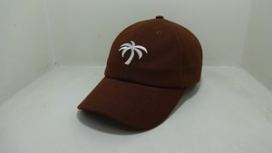 Casquette de baseball brodée en gros, 6 panneaux, marron, haute qualité, profil structuré, visière pré-courbée, pour hommes et femmes - Product Image 2