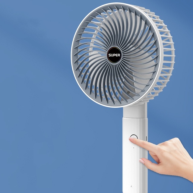 2026 New Smart Home Products Handheld Clip Fan 2-in-1 Can Be Used on the Desktop and Hold Mini Fan Hand in Hand