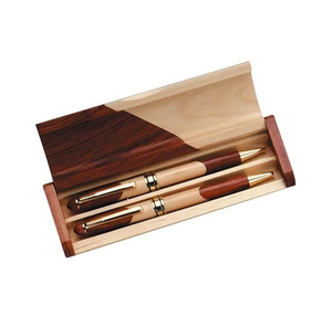 Hot Selling Double Wood Stitching Pen <b>Set</b> Creative <b>Stationery</b> Gifts Office Promotional pen Premium Quality & Best Selling Sale - Product Image 1