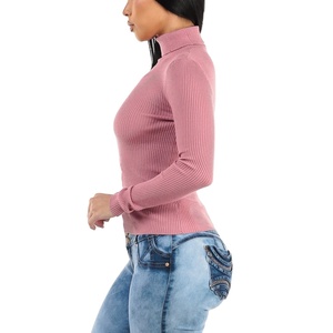 เสื้อสเวตเตอร์แบบสวมศีรษะสำหรับผู้หญิงเสื้อสเวตเตอร์ถักแบบลำลองแขนยาวปักโลโก้ด้านหน้าแฟชั่นฤดูหนาว - Product Image 2