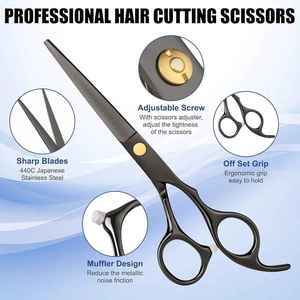 Ciseaux de barbier professionnels de haute qualité, design unique, acier inoxydable, fabrication sur mesure, vente en gros ADI-1113 - Product Image 5