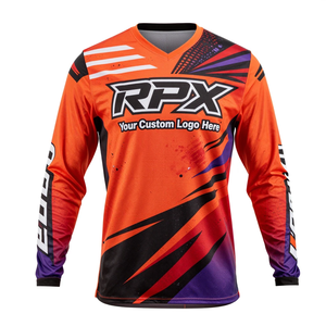 Jersey Deportivo Transpirable de Talla Grande para Motocross, Bicicleta de Montaña, Carreras Todoterreno, con Impresión de Logotipo Personalizado, para Adultos - Product Image 2