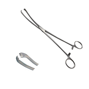 DIVIED INTERNATIONAL Teale Uterine Tenaculum Forceps <b>Model</b> M1114S Stainless Steel Manual Surgical Instruments Class II CE - Product Image 4