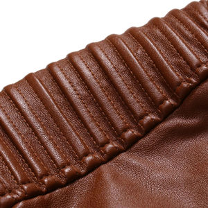 Wholesale <b>Men</b> Genuine <b>Leather</b> <b>Jacket</b> Winter Use Zipper Fashion <b>Leather</b> <b>Jacket</b> for Sale <b>Men</b> - Product Image 3