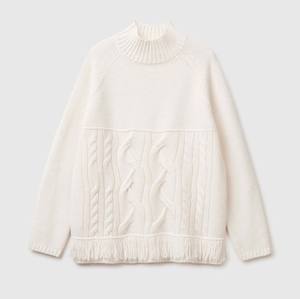 Suéter de Punto Elegante para Mujer - Cuello en V, Suave y Cálido para Invierno - Jersey de Punto Femenino de Color Sólido, Transpirable para Otoño - Product Image 4