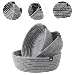 Panier en jute pour le rangement à domicile, jouets, linge, livres pour bébé, organisateur léger, robuste et réutilisable - Product Image 2