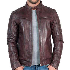 Chaqueta de Cuero Hecha a Medida para Hombre, Estilo Contemporáneo, Chaqueta de Cuero Masculina de Última Moda, Prenda Premium Personalizada, Nueva Llegada - Product Image 4
