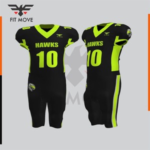 Ensemble d'uniformes de football américain OEM de haute qualité, légers, pour équipes sportives, maillots personnalisables avec logo, short d'entraînement 100% coton - Product Image 2