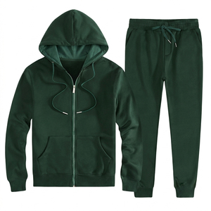 Ensemble de survêtement OEM en molleton bouclette, ensemble assorti avec design à épaules tombantes pour les marques de streetwear - Product Image 2