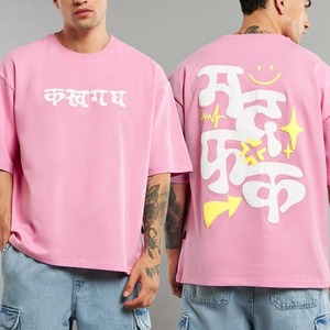 Camiseta para Hombre, 100% Algodón, Hombros Caídos, Estilo Oversize, de Lujo, con Logotipo Personalizado, Impresión DTG, Camiseta Gráfica para Hombre - Product Image 3
